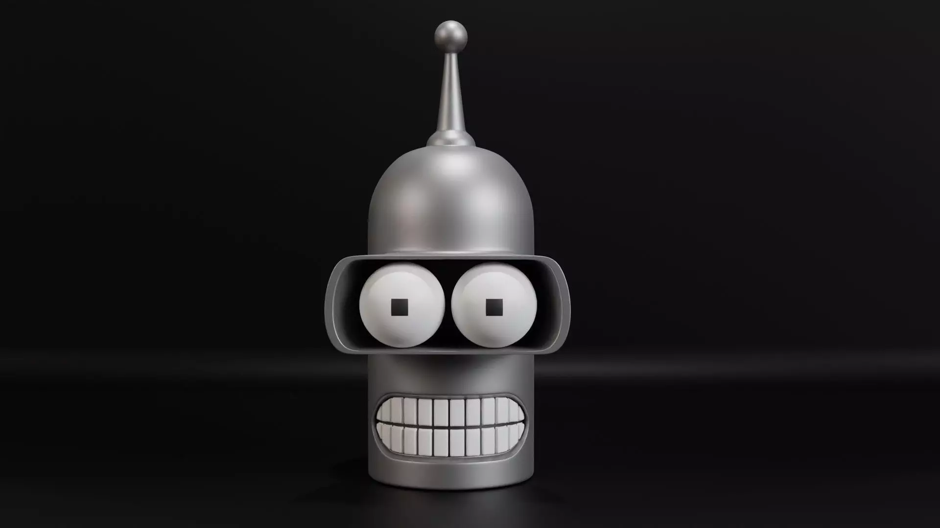 Bender head Futurama Free 3D model_0
