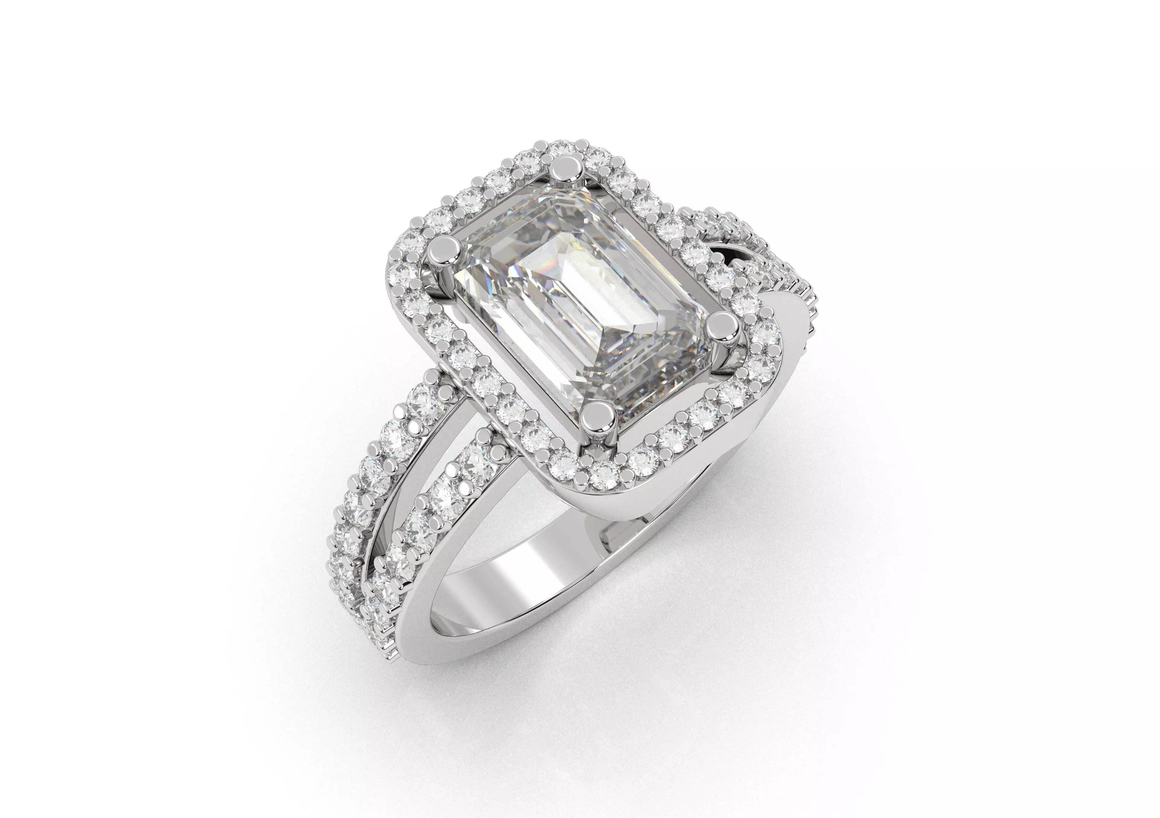 7 Diamonds Ring 3D print model_0