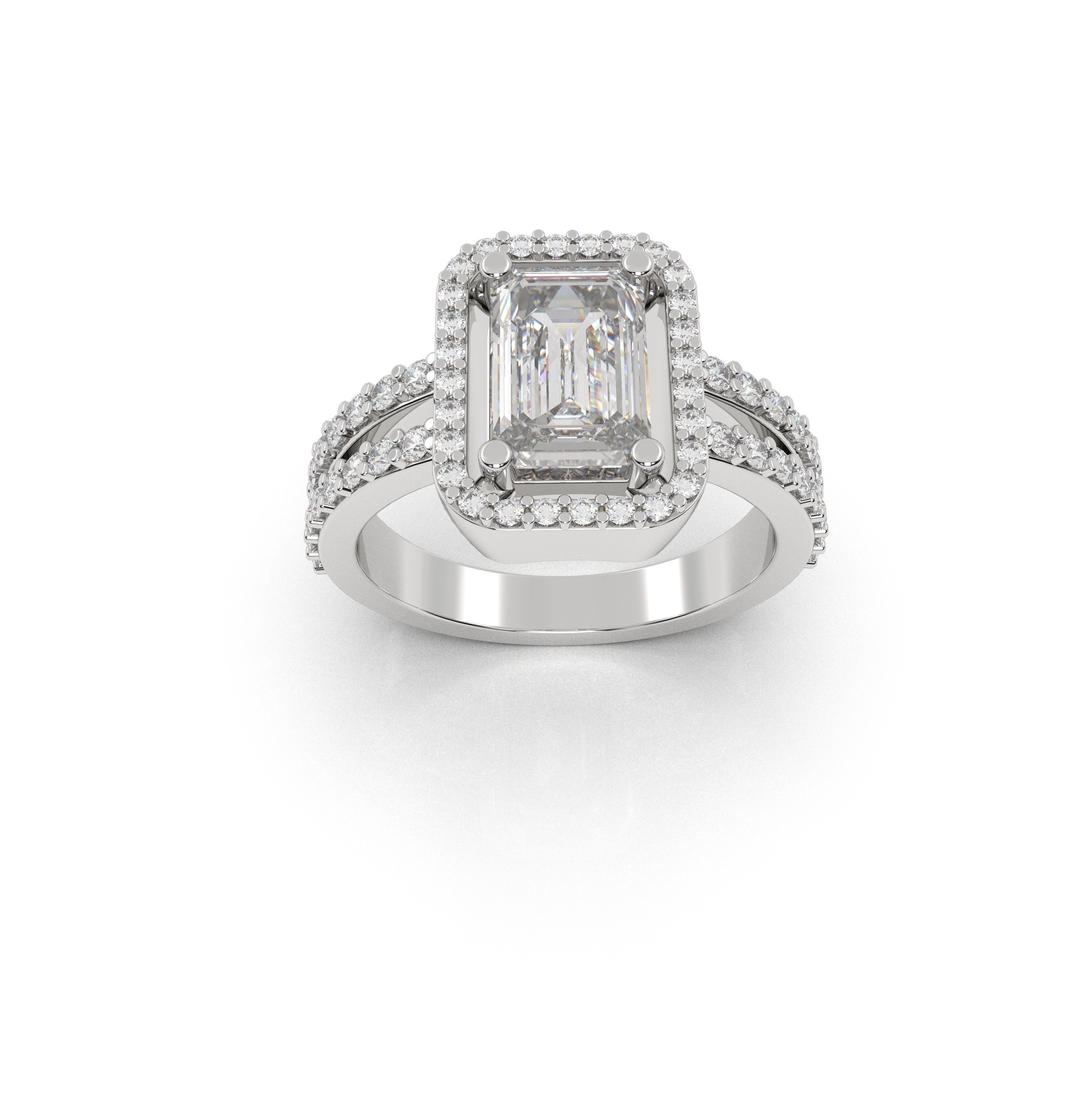 7 Diamonds Ring 3D print model_1