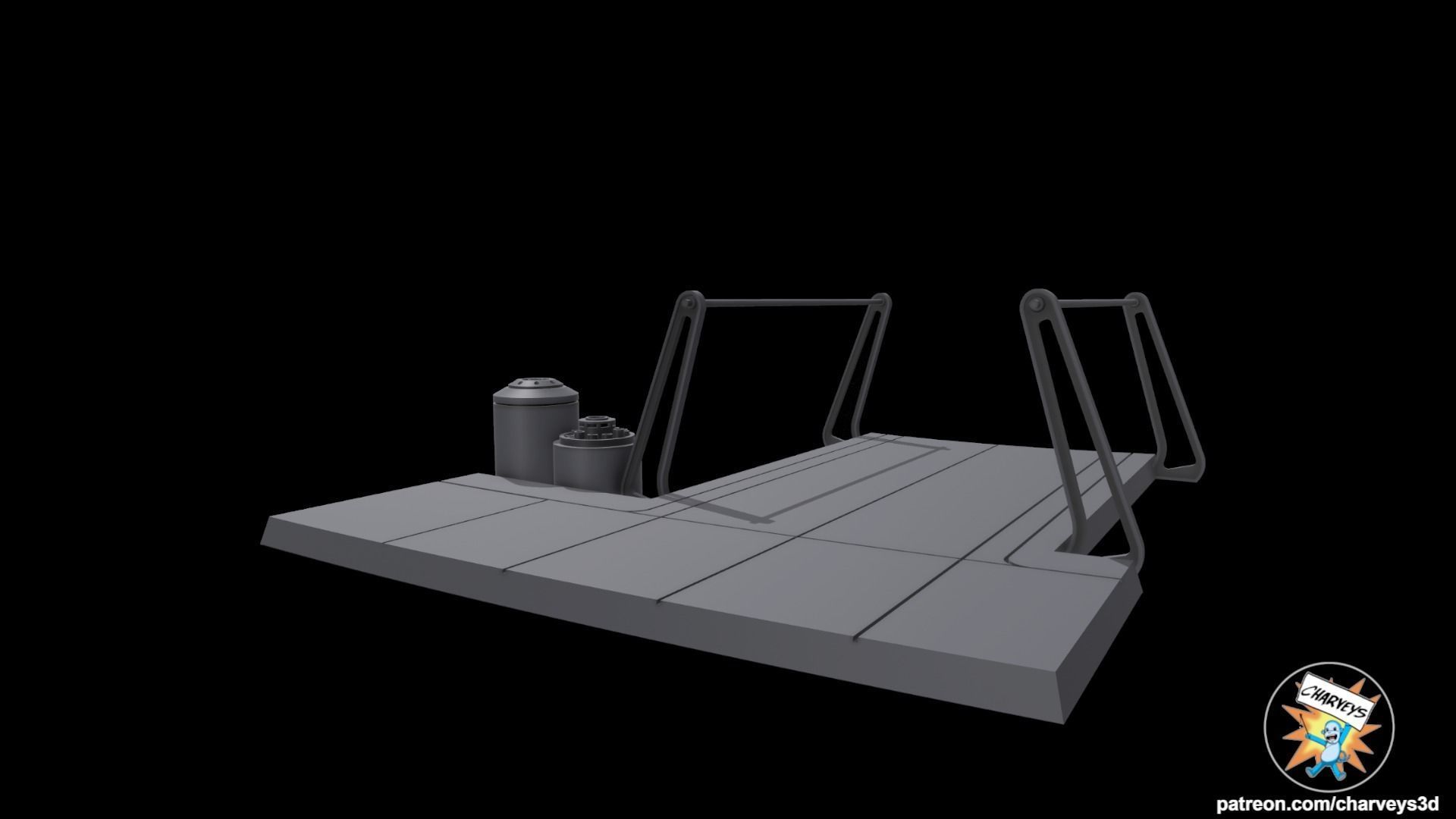 Star Wars ROTJ Final Duel Diorama  3D print model_4