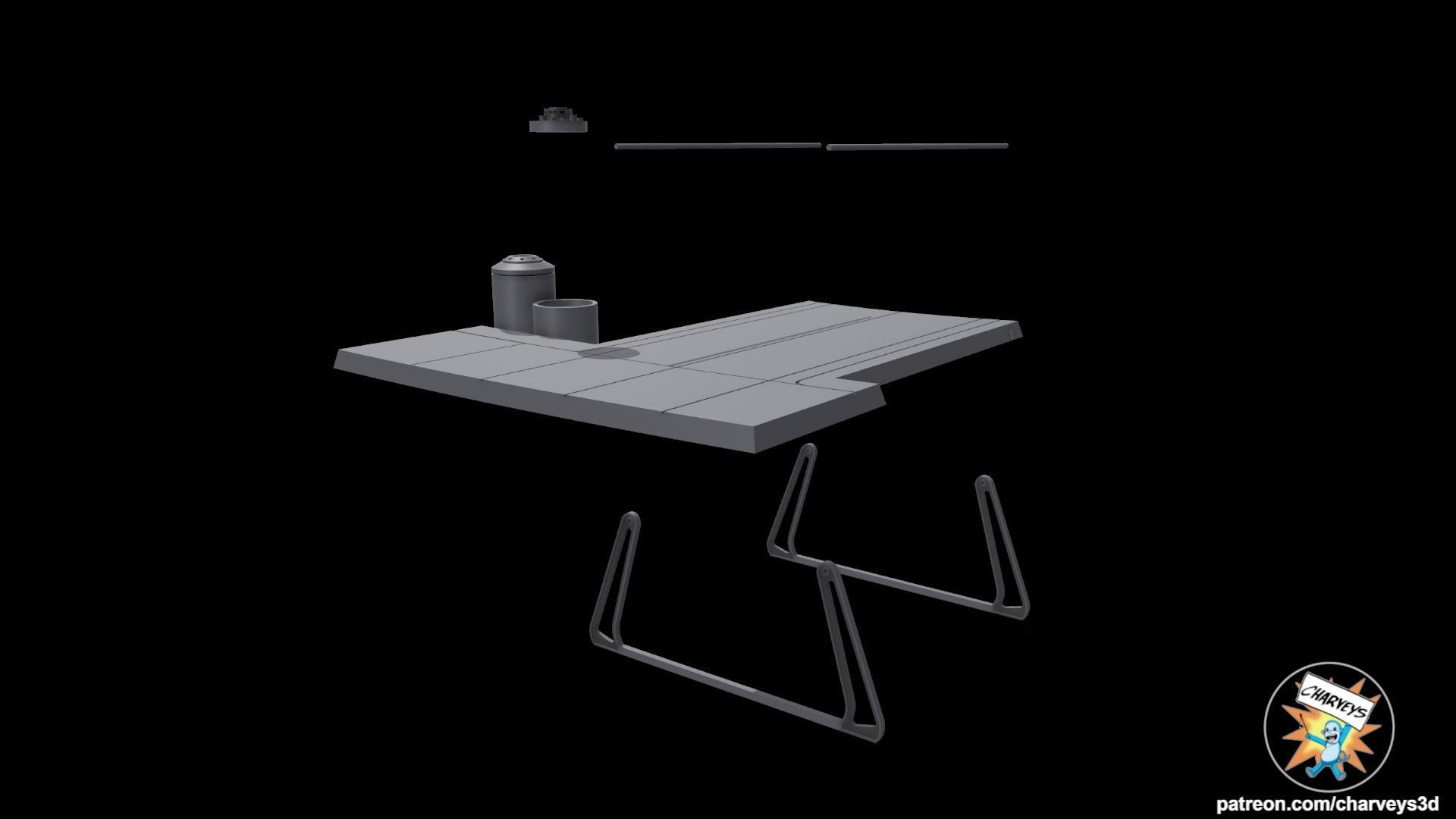Star Wars ROTJ Final Duel Diorama  3D print model_5