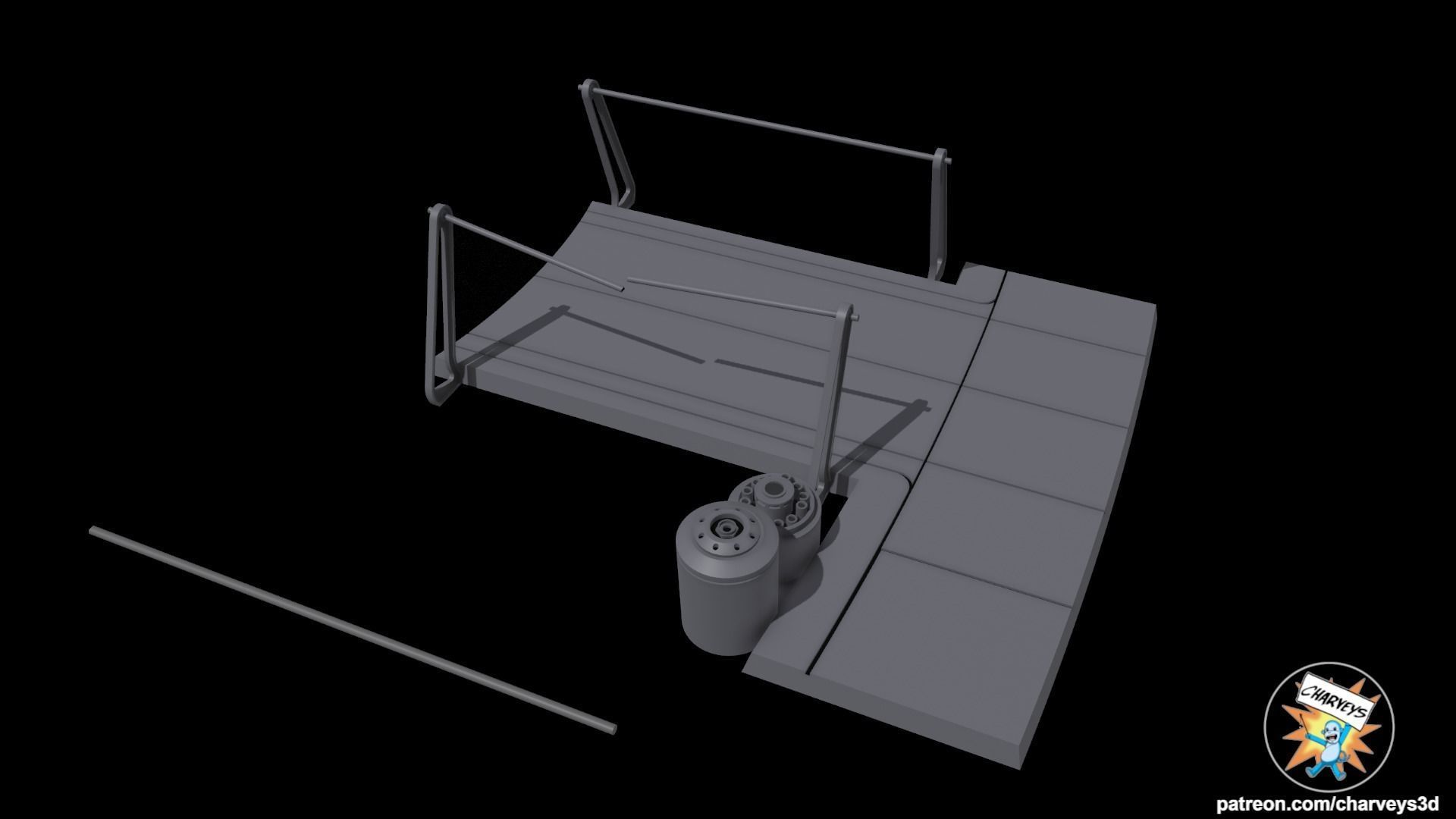 Star Wars ROTJ Final Duel Diorama  3D print model_2