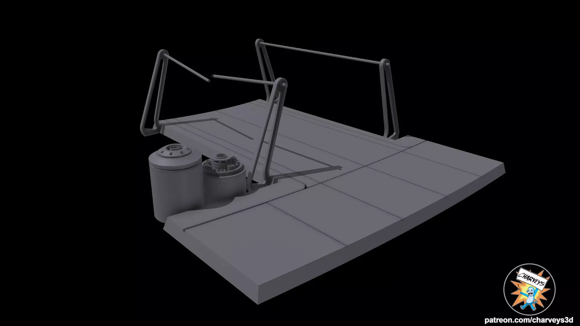 Star Wars ROTJ Final Duel Diorama  3D print model_0