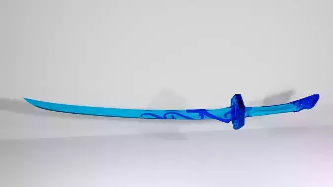 genshin impact ayato skill sword  3D print model