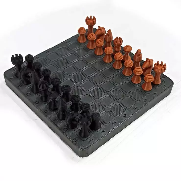 Portable Chess Game 3D print model_0