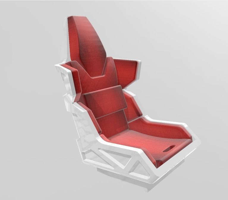 TOMs GUNDAM STYLE RACING SEAT FOR 1 24 SCALE AUTOS AND DIORAMAS 3D print model_5