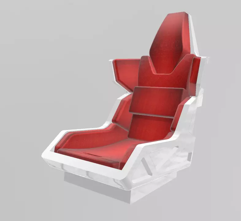 TOMs GUNDAM STYLE RACING SEAT FOR 1 24 SCALE AUTOS AND DIORAMAS 3D print model_0