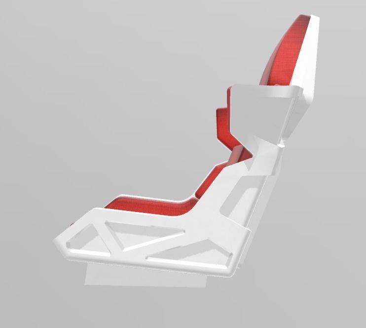TOMs GUNDAM STYLE RACING SEAT FOR 1 24 SCALE AUTOS AND DIORAMAS 3D print model_2