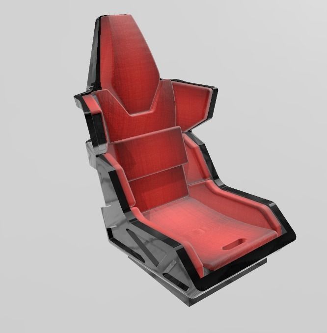 TOMs GUNDAM STYLE RACING SEAT FOR 1 24 SCALE AUTOS AND DIORAMAS 3D print model_8