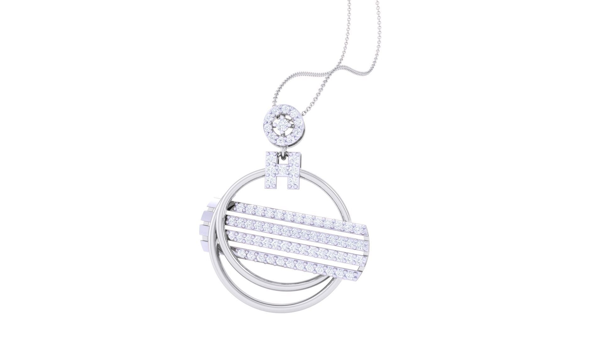 Women Pendant Earrings set 3dm stl obj gltf glb 3mf renders 3D print model_14