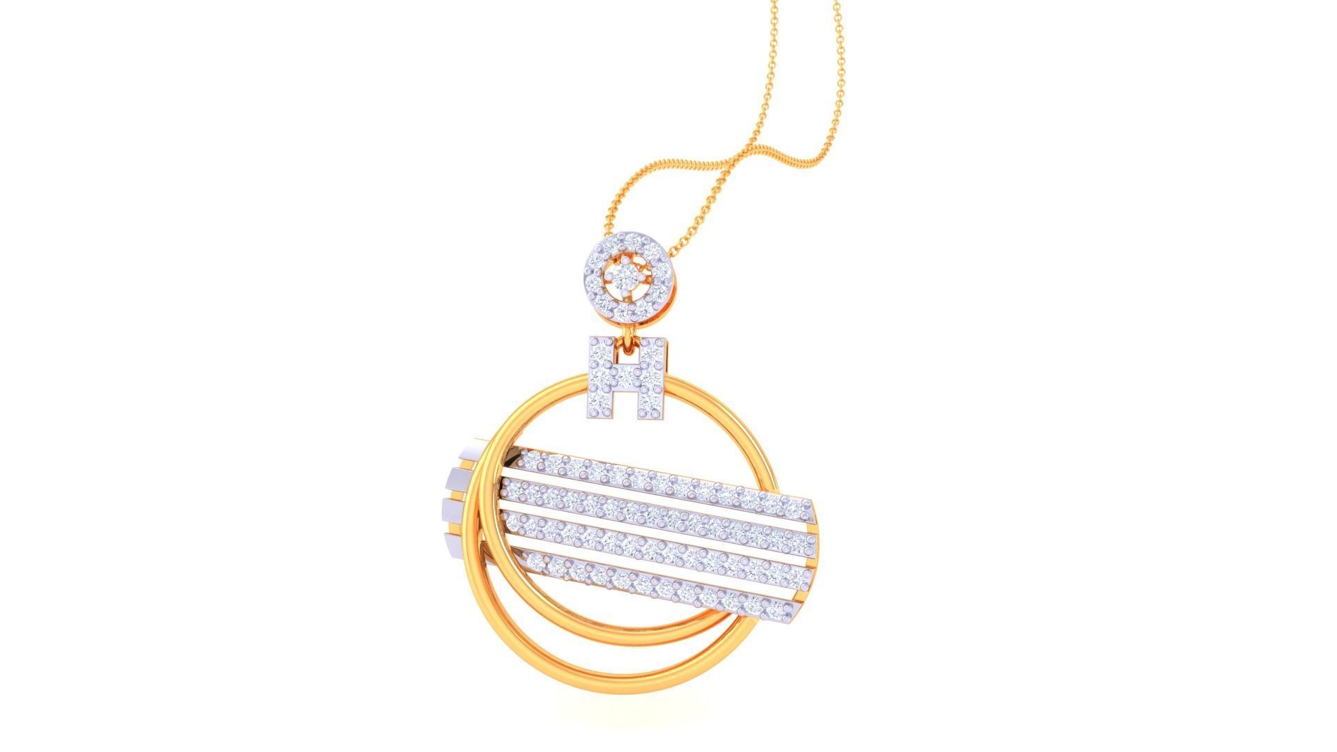 Women Pendant Earrings set 3dm stl obj gltf glb 3mf renders 3D print model_19