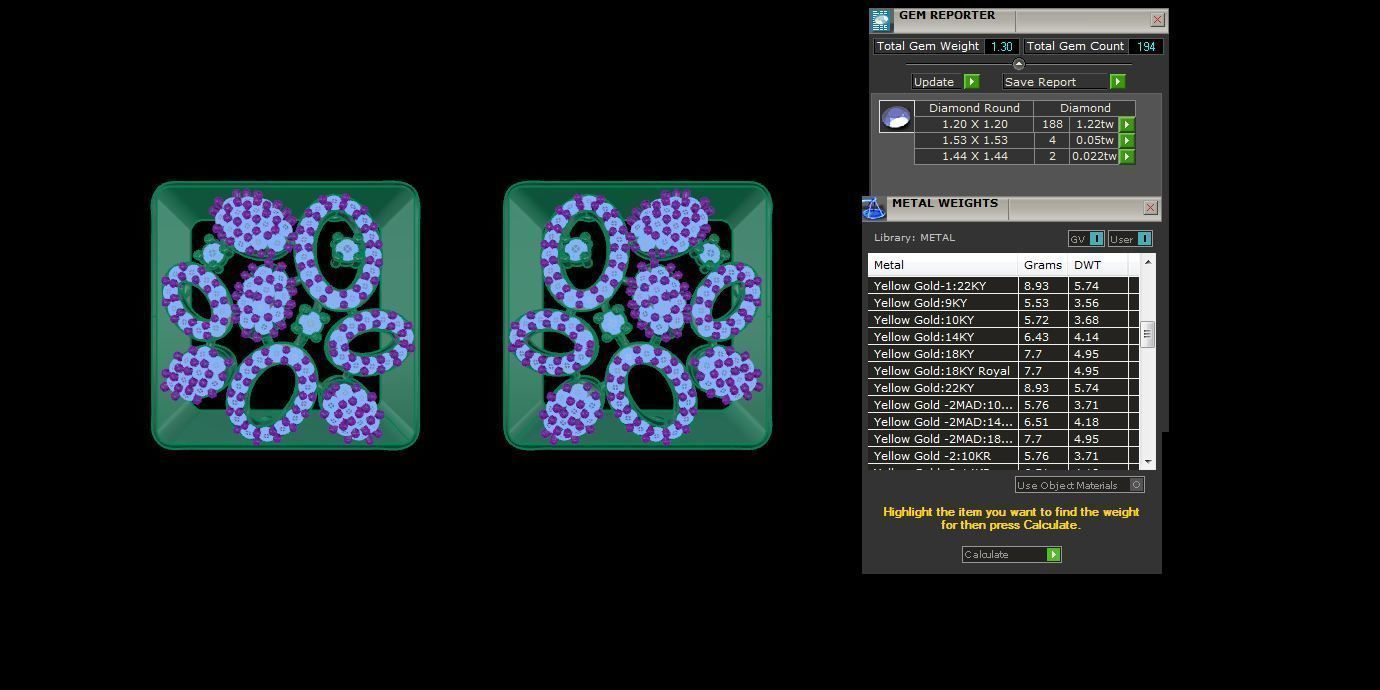 Women Pendant Earrings set 3dm stl obj gltf glb 3mf renders 3D print model_5