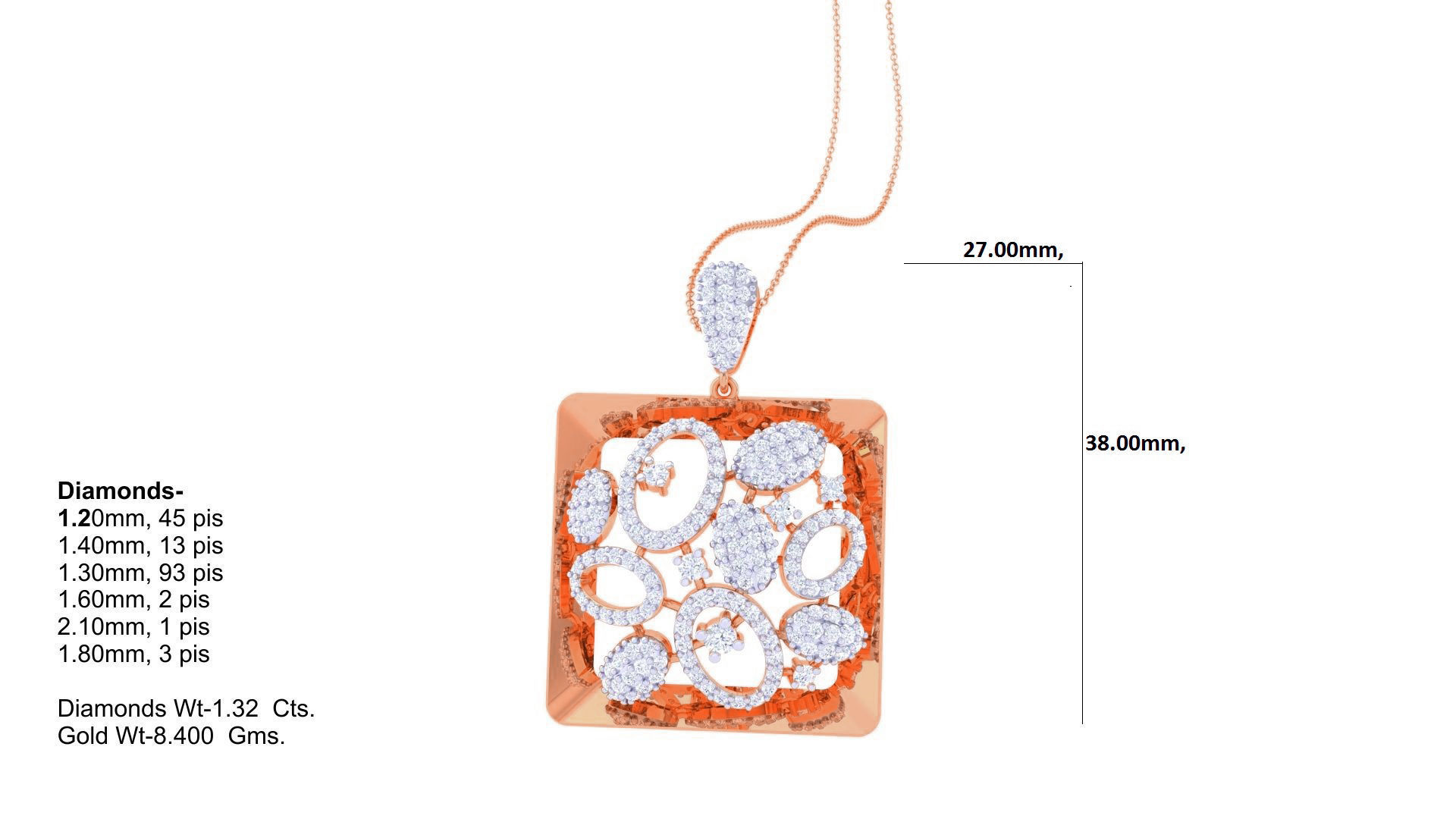 Women Pendant Earrings set 3dm stl obj gltf glb 3mf renders 3D print model_18