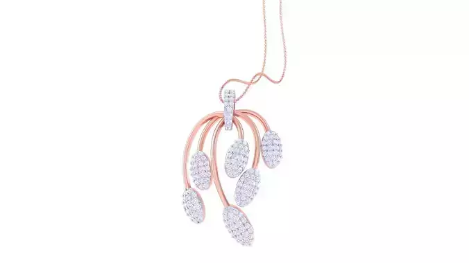 Women Pendant Earrings set 3dm stl obj gltf glb 3mf renders