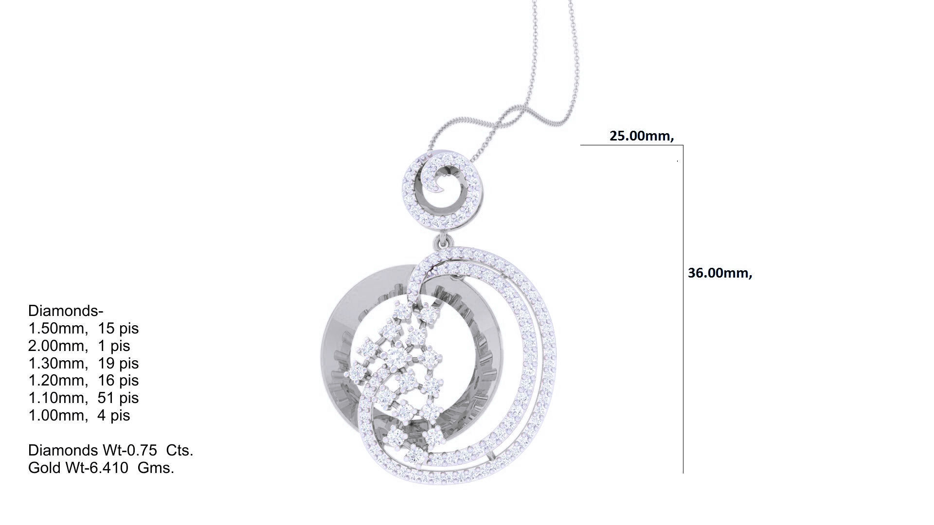 Women Pendant Earrings set 3dm stl obj gltf glb 3mf renders 3D print model_17