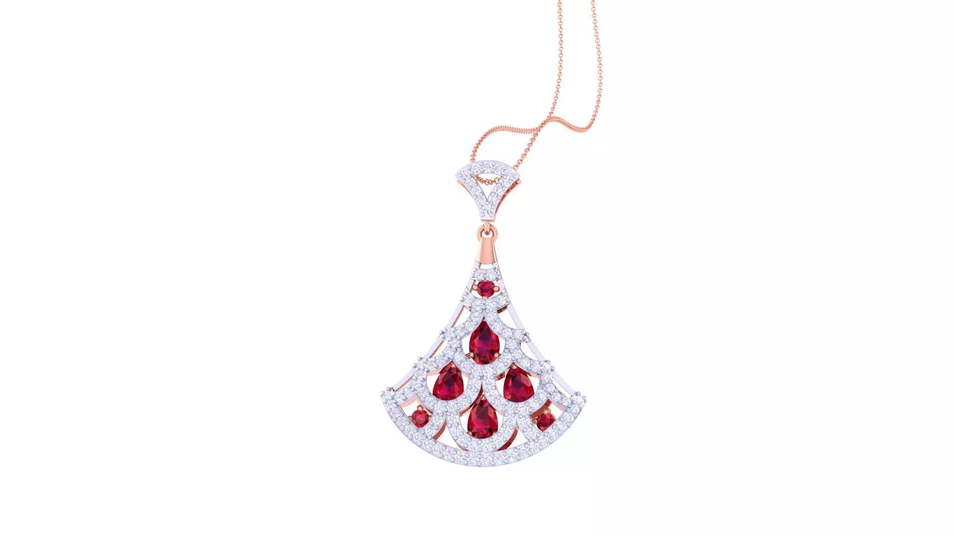 Women Pendant Earrings set 3dm stl obj gltf glb 3mf renders 3D print model_0