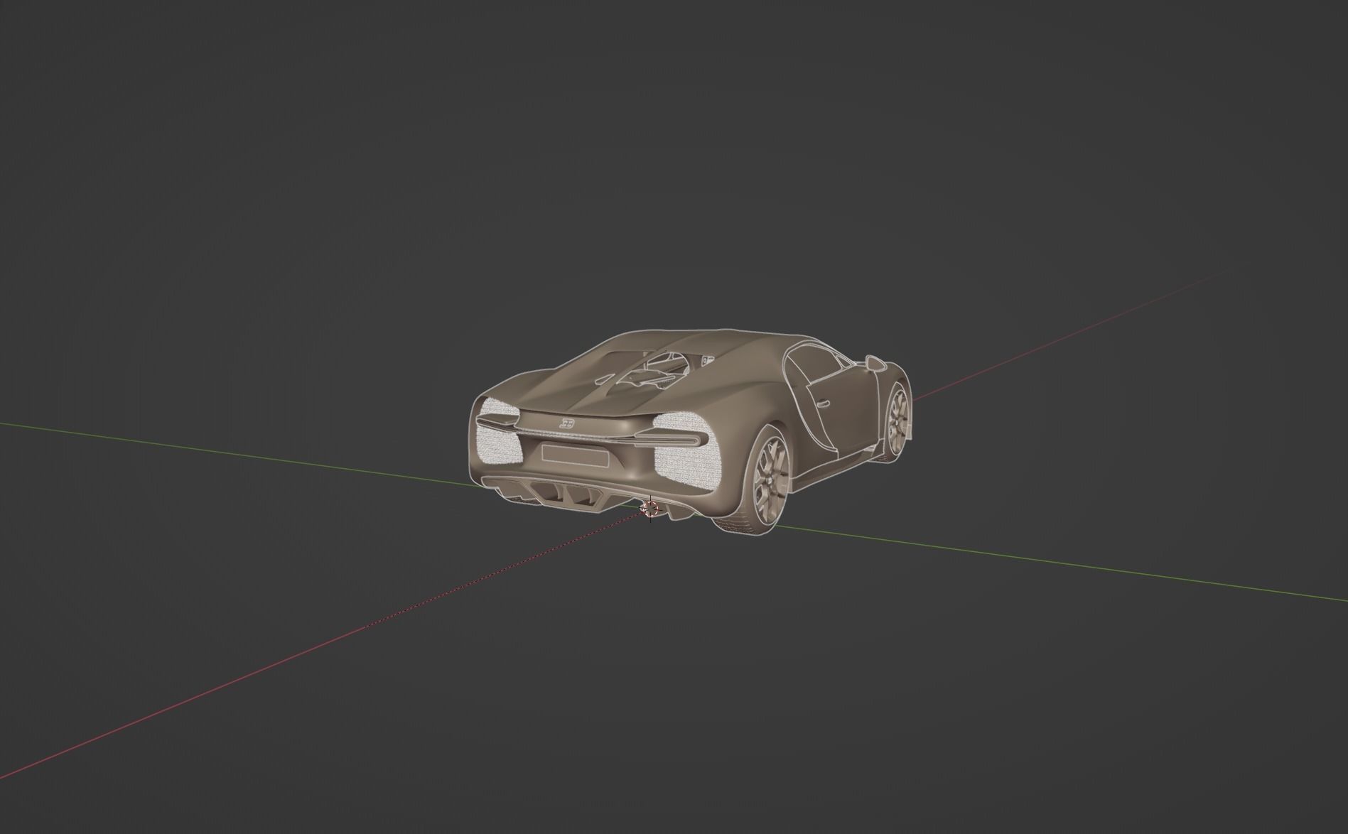 Bugatti Chiron with interrior  Game-ready 3D model_20