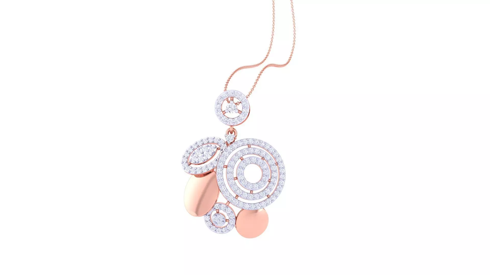 Women Pendant Earrings set 3dm stl obj gltf glb 3mf renders 3D print model_0