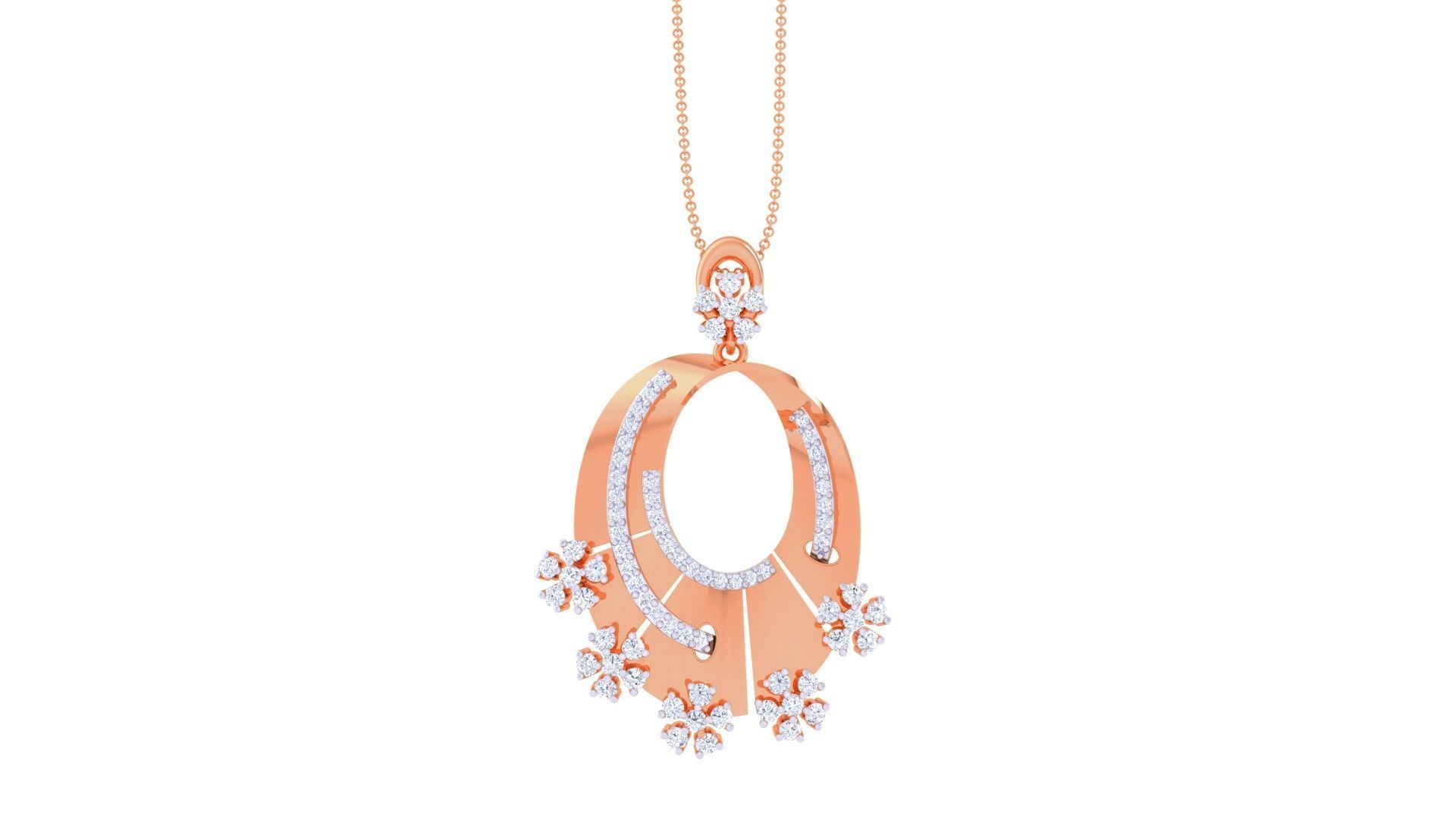 Women Pendant Earrings set 3dm stl obj gltf glb 3mf renders 3D print model_24