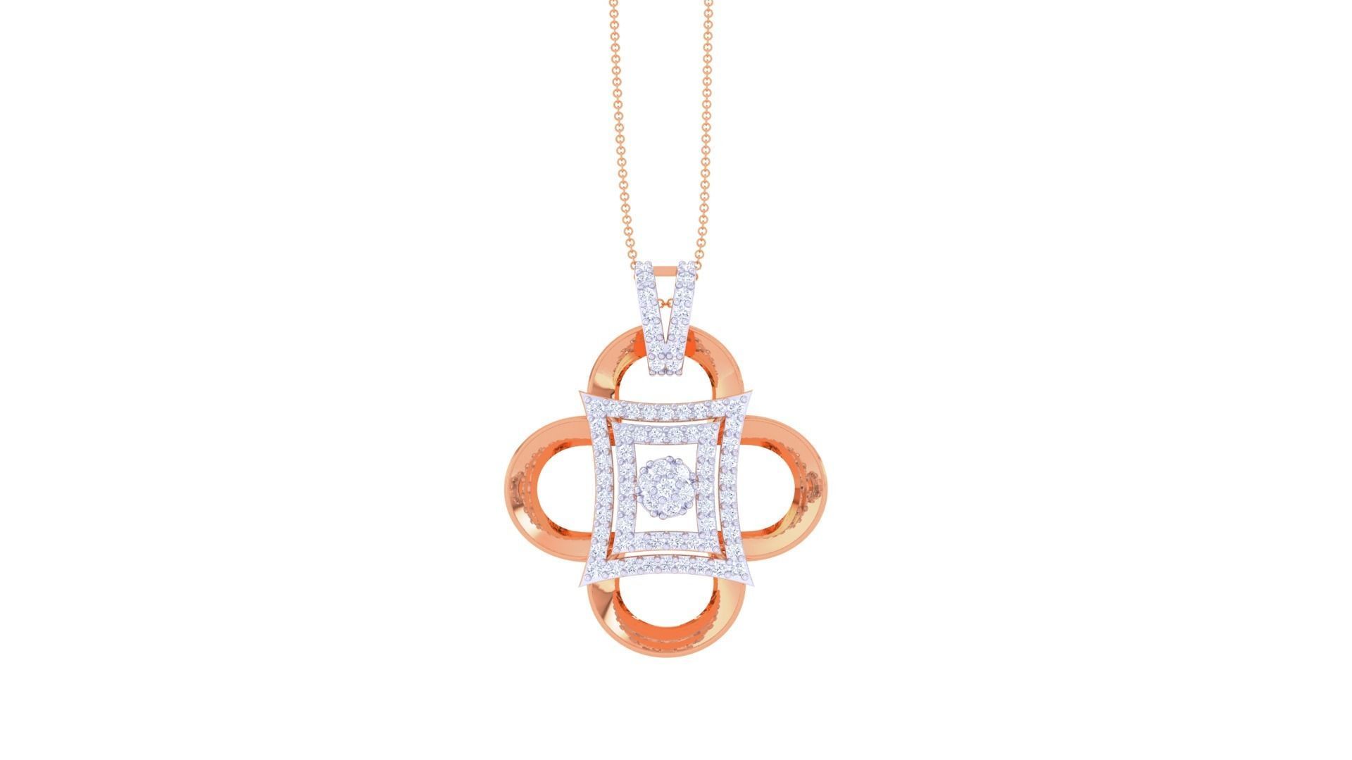 Women Pendant Earrings set 3dm stl obj gltf glb 3mf renders 3D print model_24