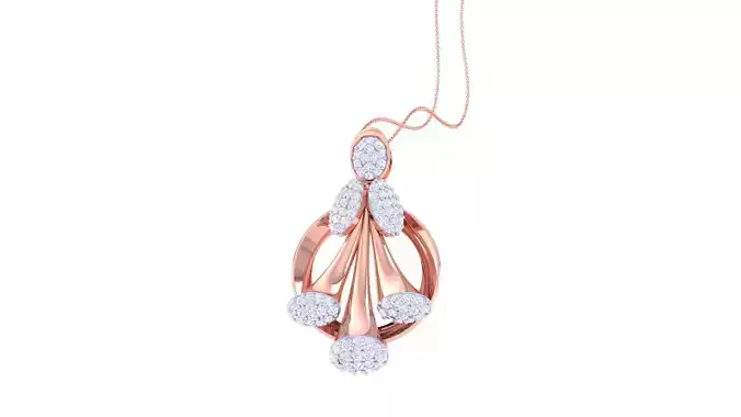 Women Pendant Earrings set 3dm stl obj gltf glb 3mf renders