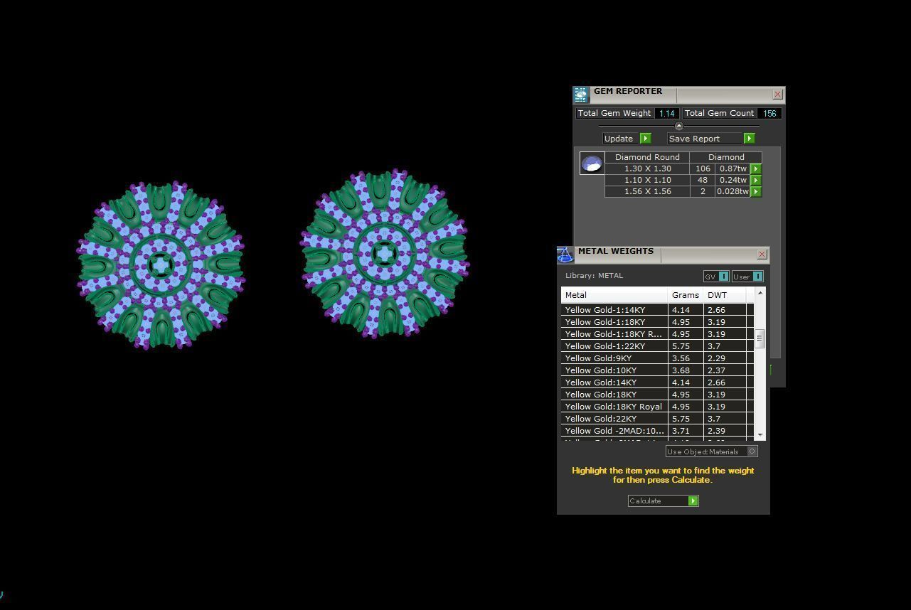 Sunflower Women Pendant Earrings set 3dm stl obj gltf glb 3mf 3D print model_5