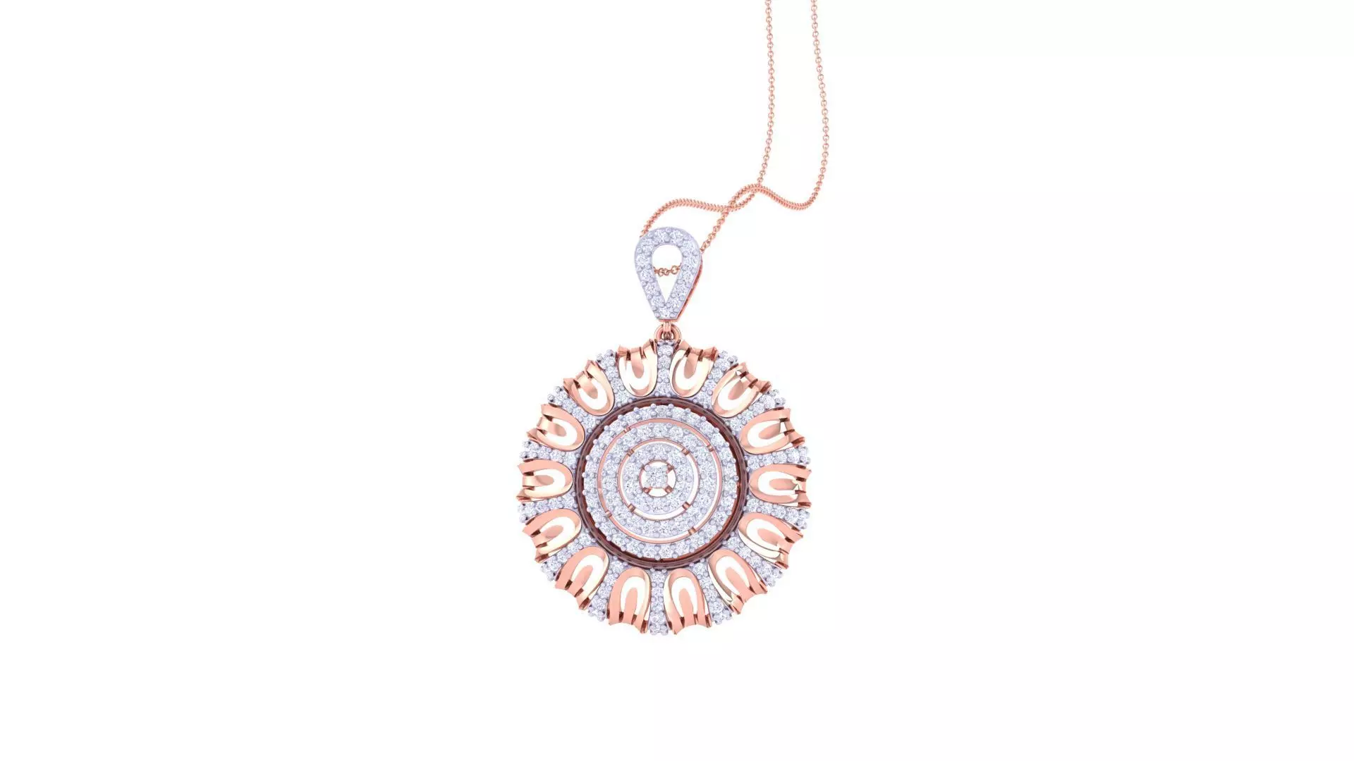 Sunflower Women Pendant Earrings set 3dm stl obj gltf glb 3mf 3D print model_0