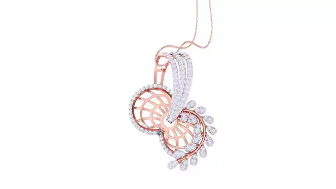 Women Pendant Earrings set 3dm stl obj gltf glb 3mf renders