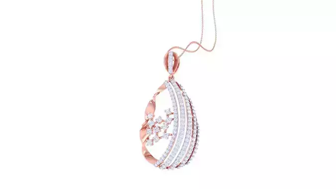 Women Pendant Earrings set 3dm stl obj gltf glb 3mf renders