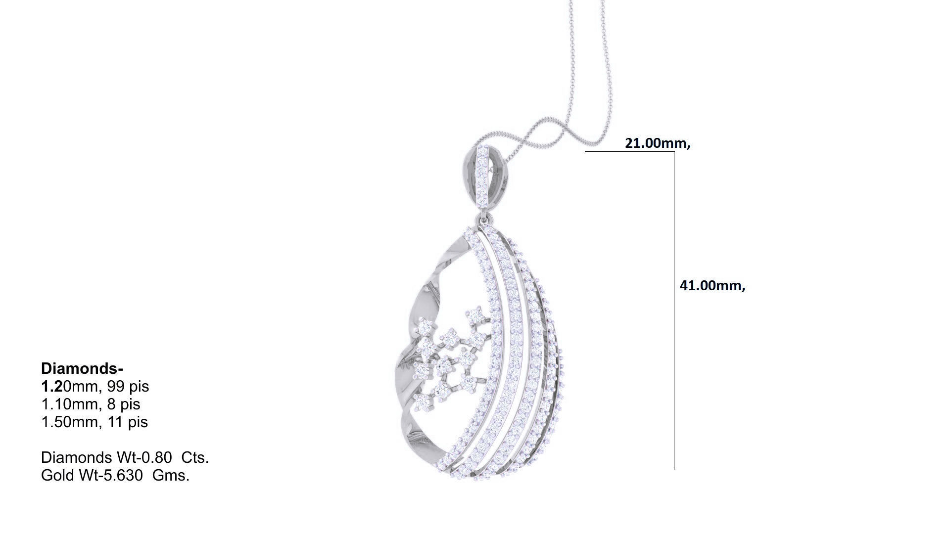 Women Pendant Earrings set 3dm stl obj gltf glb 3mf renders 3D print model_17