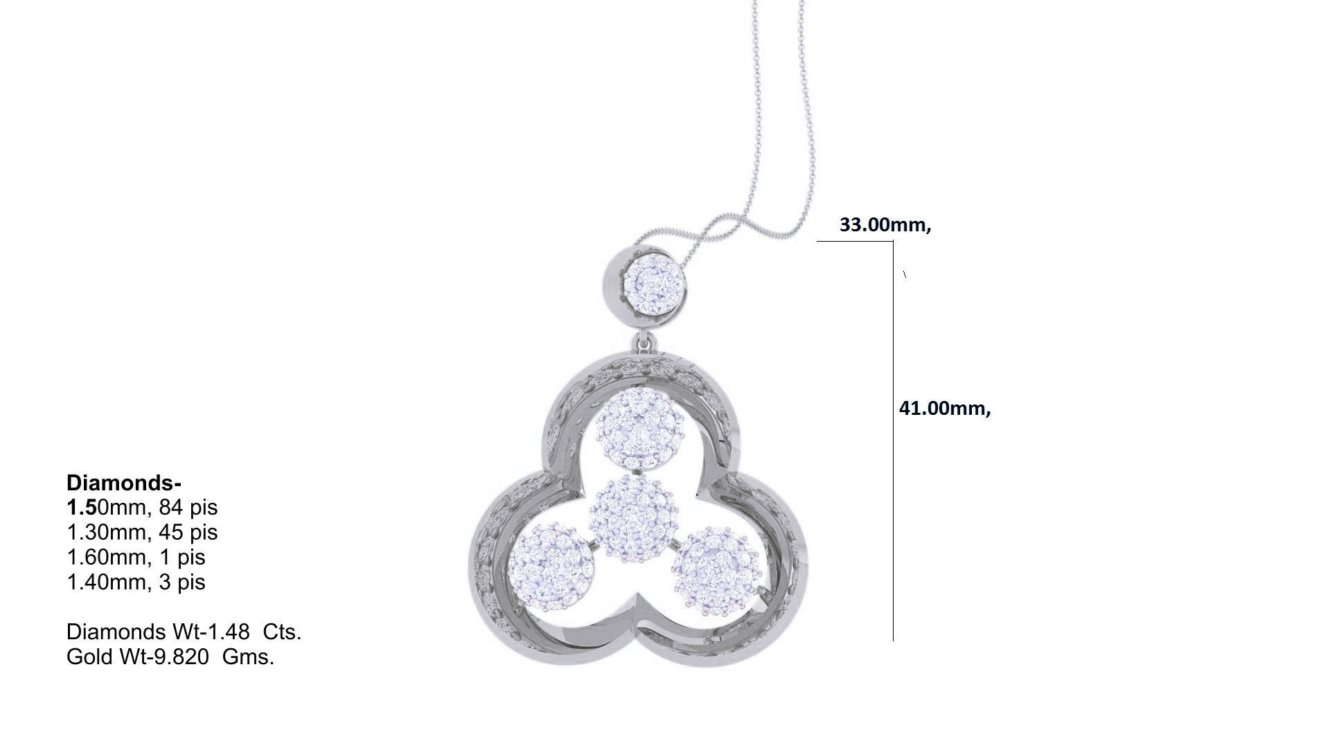 Flower Women Pendant Earrings set 3dm stl obj gltf  3D print model_18