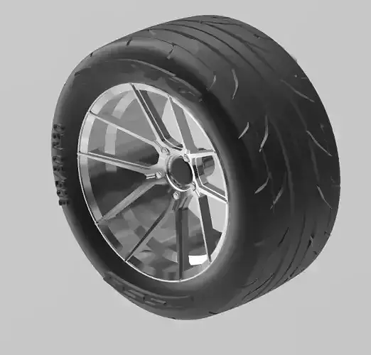 FERRADA F8 FR8 WHEEL AND TIRE FOR SCALE AUTO AND DIORAMAS  3D print model