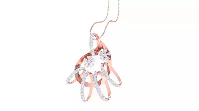 Women Pendant Earrings set 3dm stl obj gltf glb 3mf renders