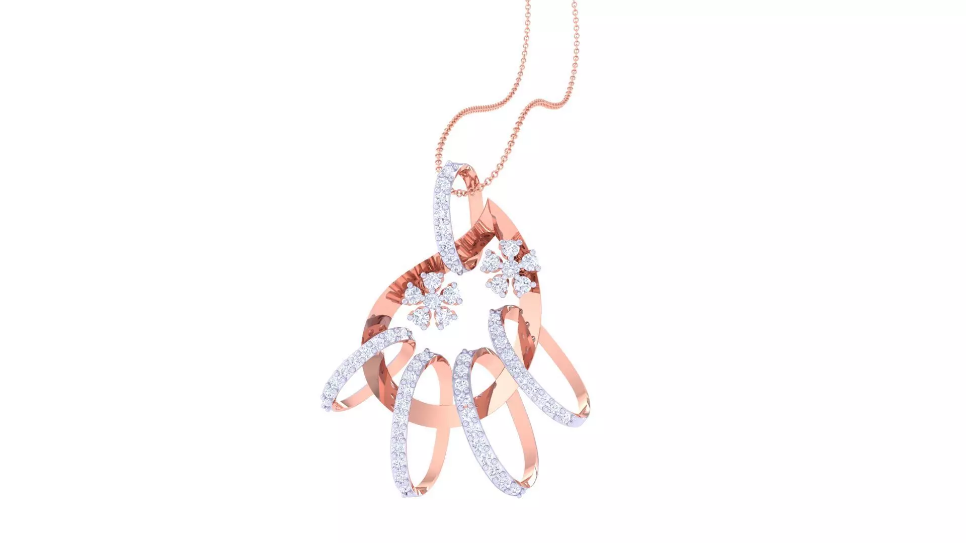 Women Pendant Earrings set 3dm stl obj gltf glb 3mf renders 3D print model_0