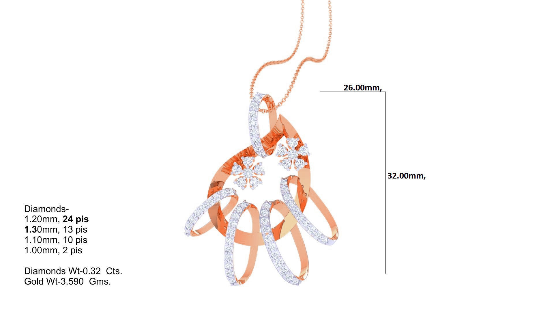 Women Pendant Earrings set 3dm stl obj gltf glb 3mf renders 3D print model_18