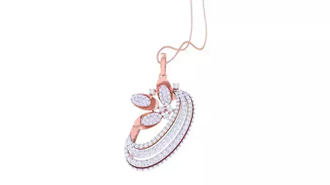 Women Pendant Earrings set 3dm stl obj gltf glb 3mf renders