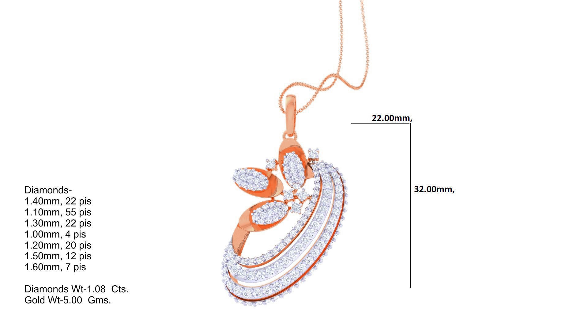 Women Pendant Earrings set 3dm stl obj gltf glb 3mf renders 3D print model_18