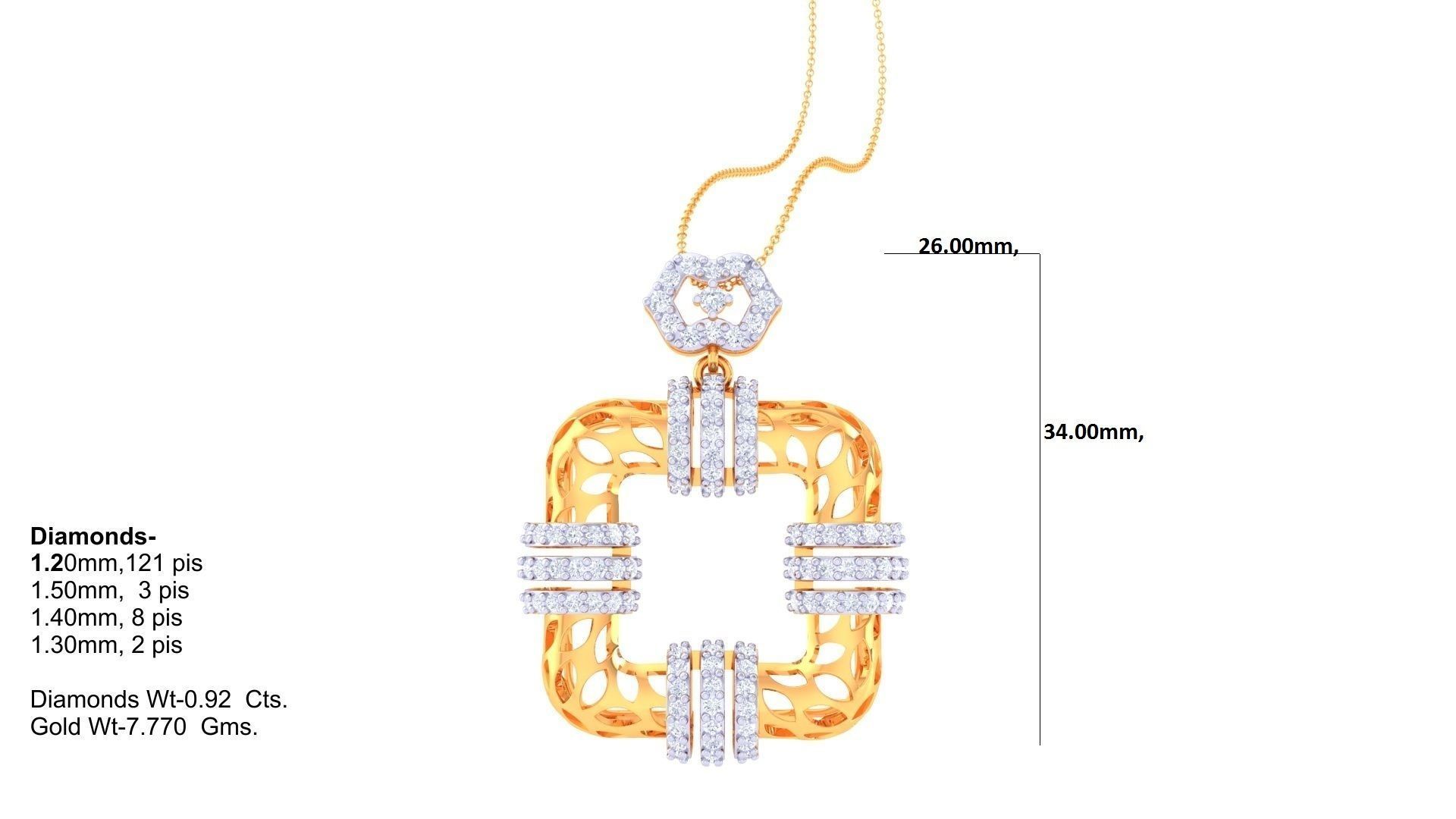 Leaf Mesh Women Pendant Earrings set 3dm stl obj gltf glb 3mf 3D print model_16