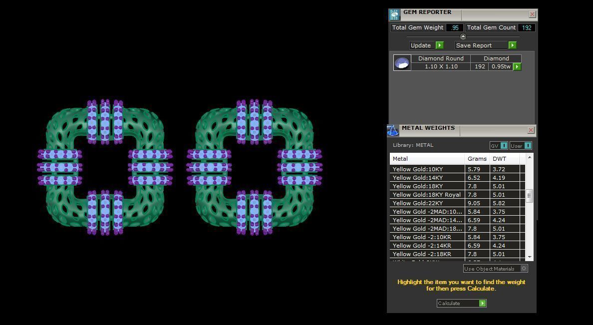 Leaf Mesh Women Pendant Earrings set 3dm stl obj gltf glb 3mf 3D print model_4