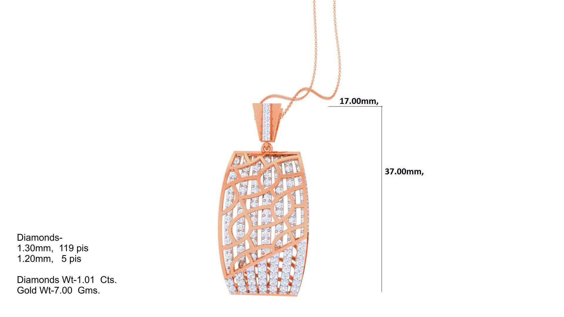 Mesh Diamond Head Women Pendant Earrings set 3dm stl obj gltf  3D print model_18