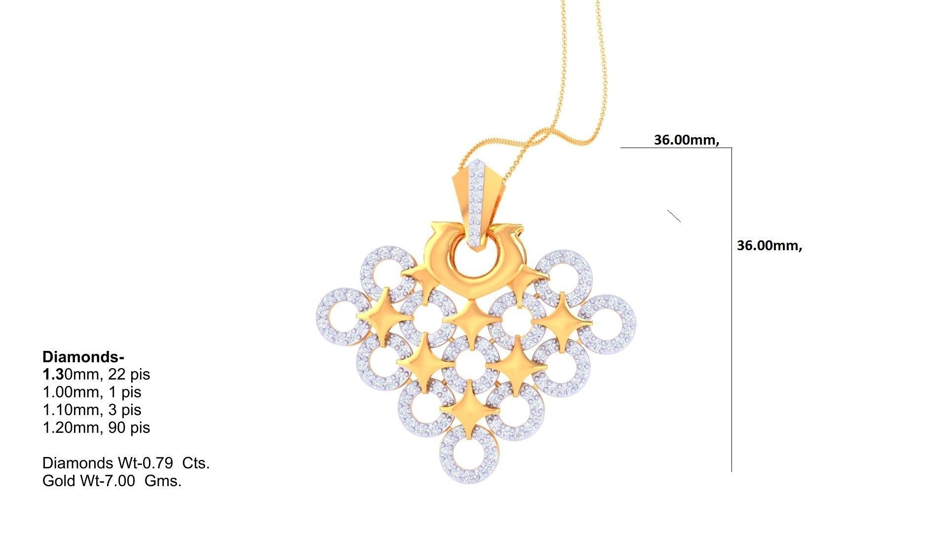 Star Women Pendant Earrings set 3dm stl obj gltf glb 3mf renders 3D print model_16