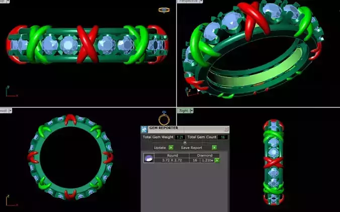 RING 3d print model tiffany