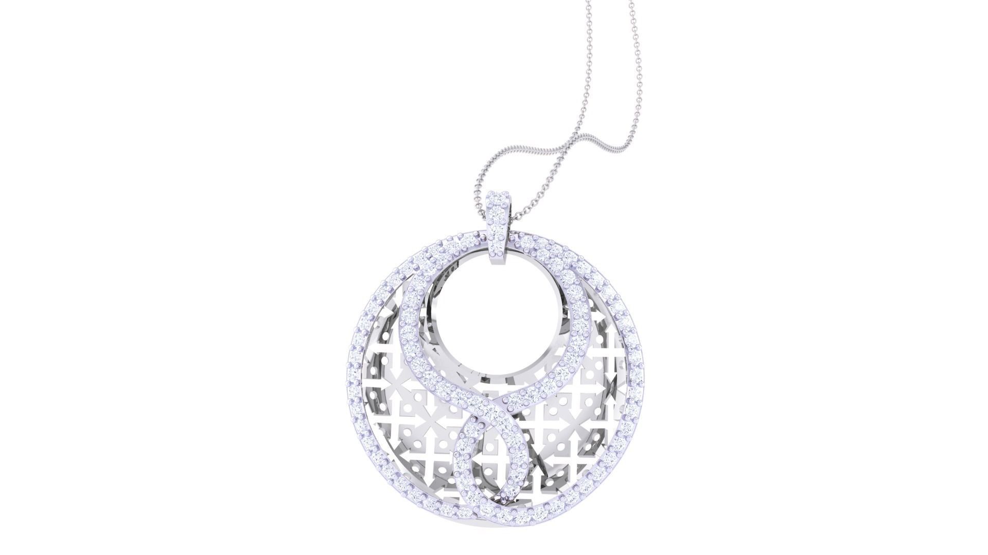 Mesh Women Pendant Earrings set 3dm stl obj gltf glb 3mf renders 3D print model_14