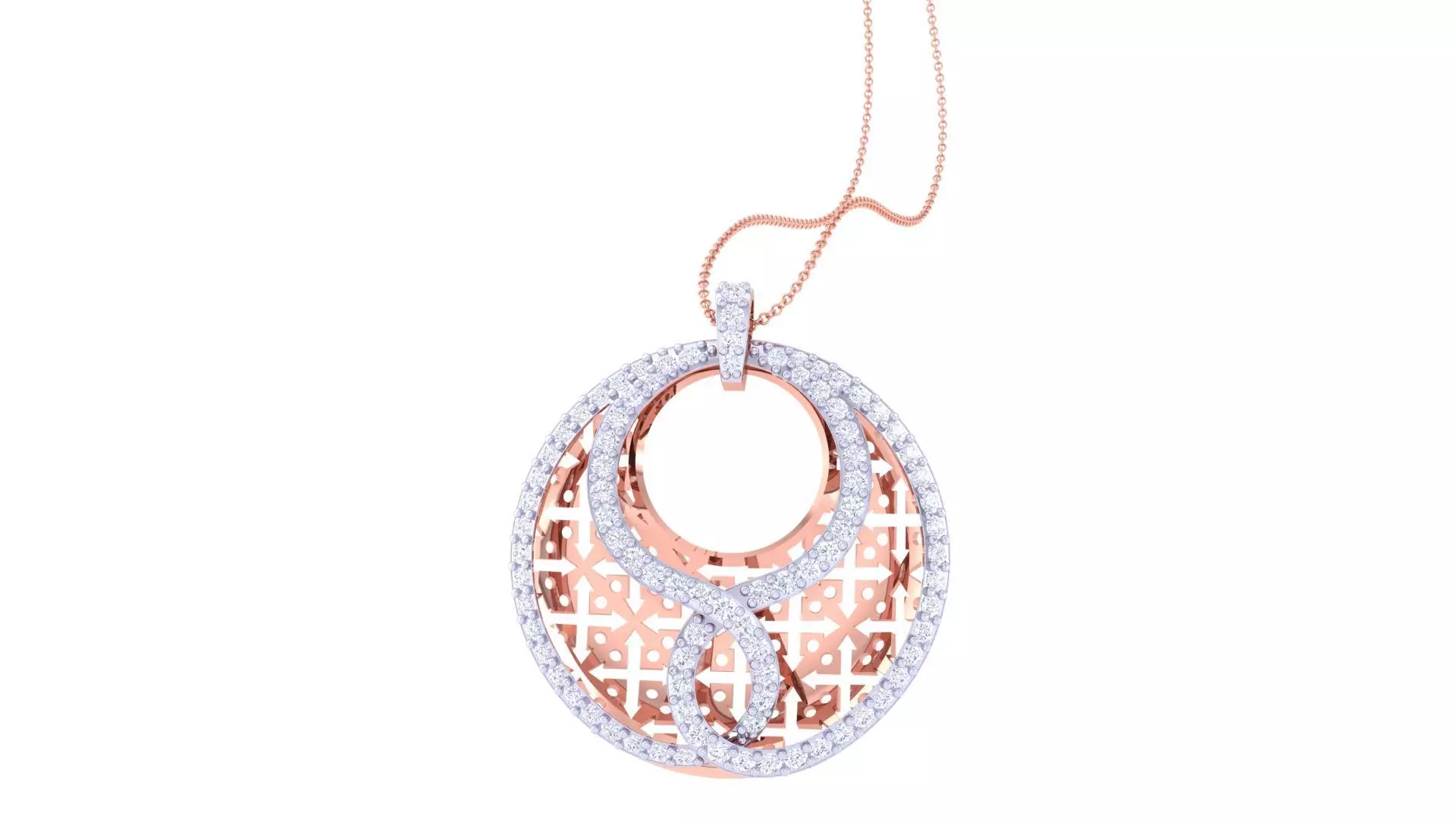 Mesh Women Pendant Earrings set 3dm stl obj gltf glb 3mf renders 3D print model_0