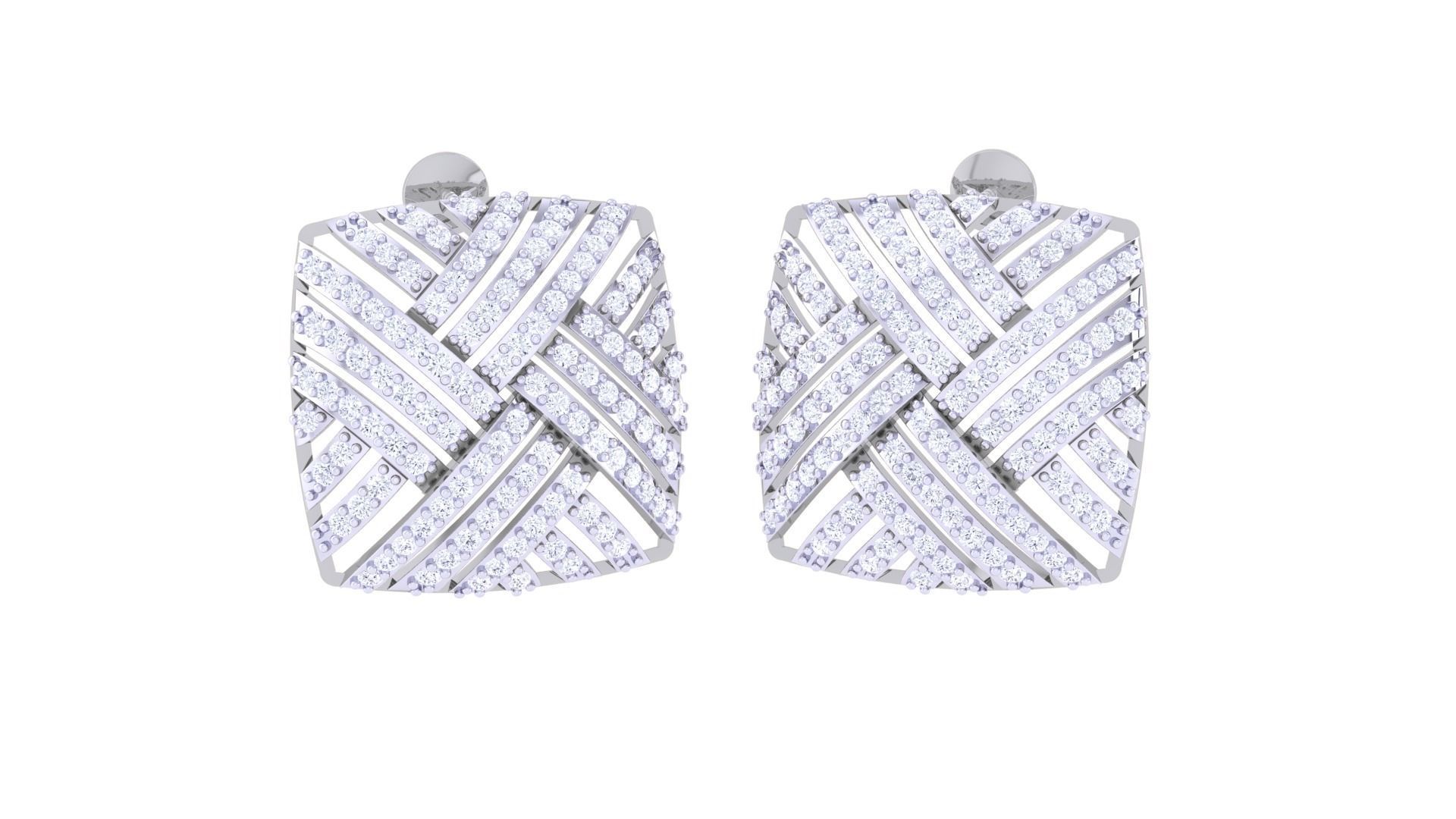 Women Pendant Earrings set 3dm stl obj gltf glb 3mf renders 3D print model_6