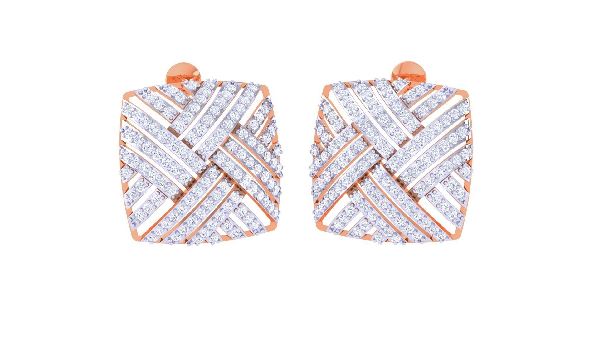 Women Pendant Earrings set 3dm stl obj gltf glb 3mf renders 3D print model_7