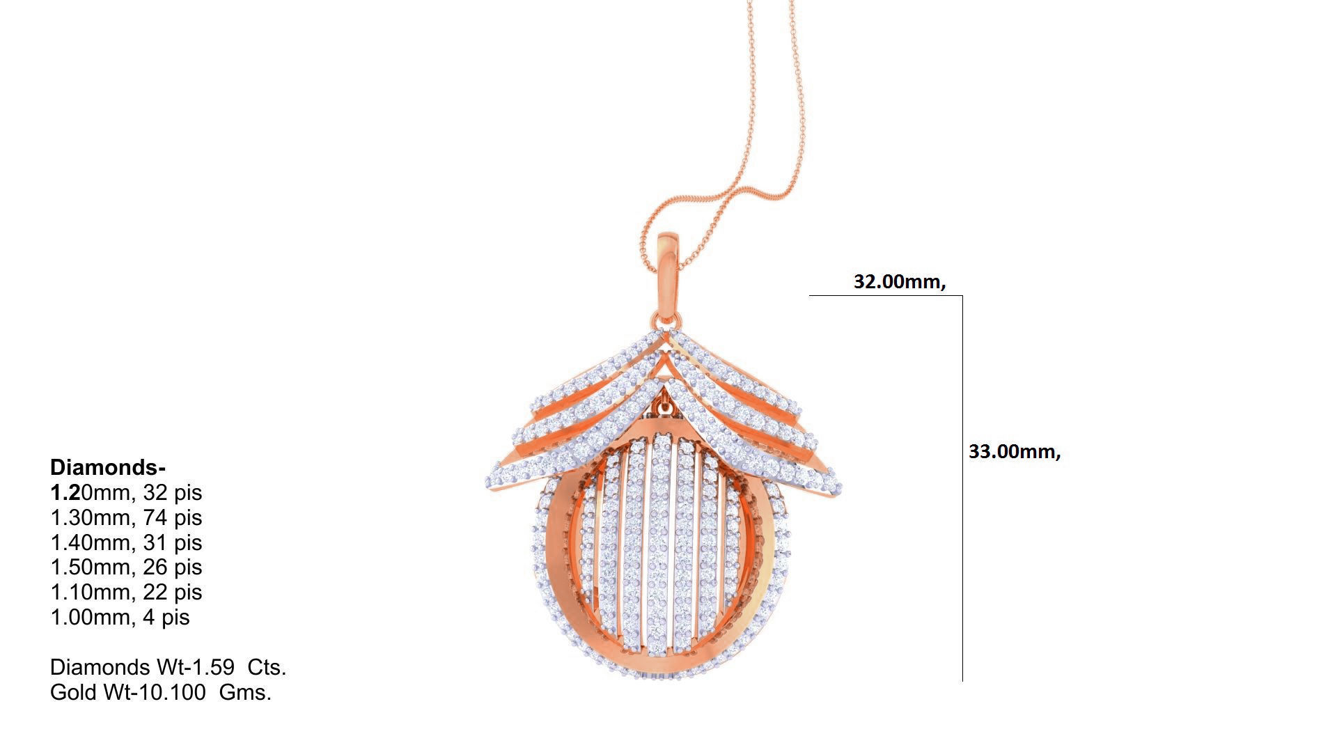 Women Pendant Earrings set 3dm stl obj gltf glb 3mf renders 3D print model_17