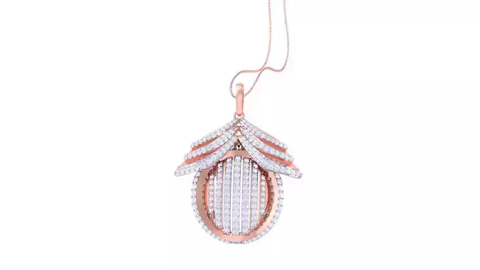 Women Pendant Earrings set 3dm stl obj gltf glb 3mf renders 3D print model