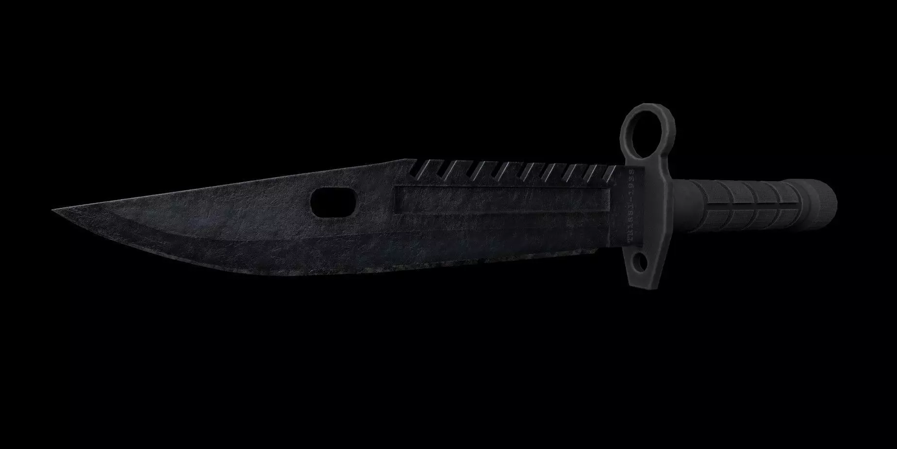 GAME READY - BAYONET KNIFE - ASSET Low-poly 3D model_0