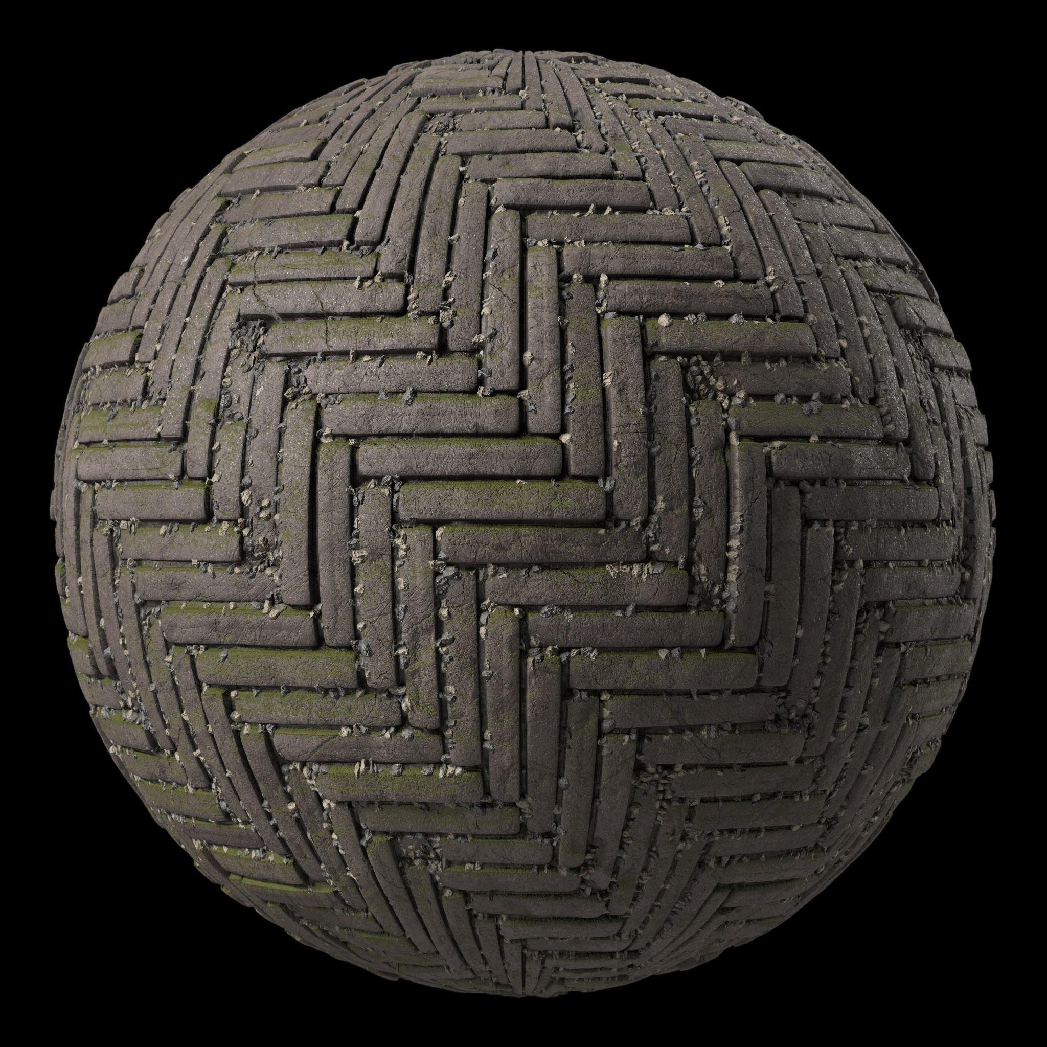 Pavement Materials 31- Paving By Water and Mud 4k Seamless Sbsar Texture_4